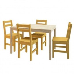 Mesa de Madeira Maciça com 4 Cadeiras Mandacaru Cabecasa MadeiraMadeira - 10
