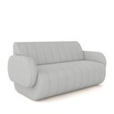 Ver imagem 1 de Sofá Decorativo Living Sala de Estar Bornéu 148cm Pés de Madeira Veludo Cinza G33 - Gran Belo