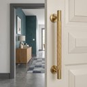 Ver imagem 4 de Puxador Duplo Chamonix 350mm Dourado para Porta Pivotante, Correr Vidro