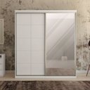 Ver imagem 1 de Guarda-Roupa Casal com Espelho 2 Portas 3 Gavetas Athenas