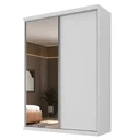 Ver imagem 3 de Guarda Roupa Casal com Espelho 2 Portas 3 Gavetas Sevilha Branco