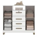 Ver imagem 3 de Cômoda Angra 2 Portas 4 Gavetas Branco - Fellicci