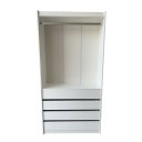 Ver imagem 1 de Cabideiro Com Gaveta 100% Mdf  Branco - Suprema Móveis