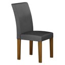 Ver imagem 5 de Mesa de Jantar Napoli 90x90 Freijó Decor Chumbo com 4 Cadeiras Mdf Freijó Joli Chumbo – Leifer Móvei