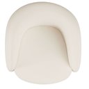 Ver imagem 4 de Poltrona Giratória 87cm Heidi Courino Off White - Sallar Home