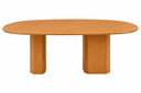Ver imagem 1 de Mesa de Jantar Orgânica Cora 160x90cm Base Dupla
