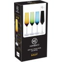 Ver imagem 2 de Jogo 2 Peças Taça de Vidro 195ml Âmbar 26x7x7cm Vinho Água Espumante Champagne