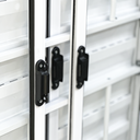 Ver mais imagens de Veneziana 6 Folhas Aluminio Branco com Grade 1,00x1,50 Linha 18 Modular