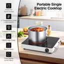 Ver imagem 3 de Vbgk Cooktop Elétrico Portátil 1800w com 9 Níveis de Potência e Timer (preto)