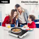 Ver imagem 2 de Vbgk Cooktop Elétrico Portátil 1800w com 9 Níveis de Potência e Timer (preto)