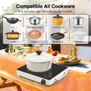 Ver imagem 4 de Vbgk Cooktop Elétrico Portátil 1800w com 9 Níveis de Potência e Timer (preto)