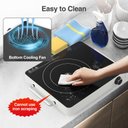 Ver imagem 6 de Vbgk Cooktop Elétrico Portátil 1800w com 9 Níveis de Potência e Timer (preto)