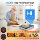 Ver mais imagens de Vbgk Cooktop Elétrico Portátil 1800w com 9 Níveis de Potência e Timer (preto)