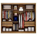 Ver imagem 6 de Guarda Roupa Casal Atlanta 3 Portas 4 Gavetas Cumaru 23 com Espelho – Novo Horizonte