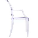 Ver imagem 4 de Kit 4 Cadeiras Com Braço Empilhavel Inmetro Versalhes Invisible Louis Ghost Fratini Policarbonato