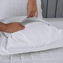 Ver imagem 4 de Kit Cobre Leito Colcha Dual Casal 3 Peças Matelado Dupla Face Liso Branco 100% Poliéster