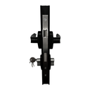 Ver imagem 6 de Fechadura Porta Giro Alumínio Preto Fosco Design Moderno e Seguro Dl13