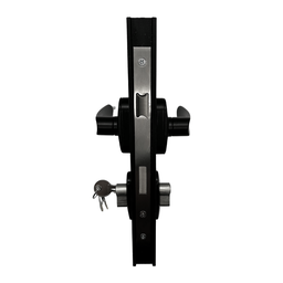 Fechadura Porta Giro Alumínio Preto Fosco Design Moderno e Seguro Dl13 - 6