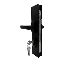 Fechadura Porta Giro Alumínio Preto Fosco Design Moderno e Seguro Dl13 - 3