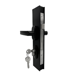 Fechadura Porta Giro Alumínio Preto Fosco Design Moderno e Seguro Dl13 - 5