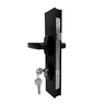 Fechadura Porta Giro Alumínio Preto Fosco Design Moderno e Seguro Dl13 - 5