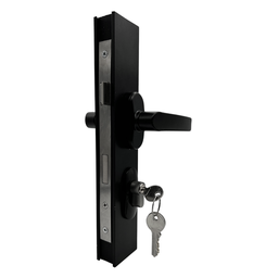 Fechadura Porta Giro Alumínio Preto Fosco Design Moderno e Seguro Dl13 - 1