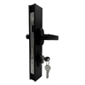 Fechadura Porta Giro Alumínio Preto Fosco Design Moderno e Seguro Dl13 - 1