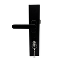 Ver imagem 2 de Fechadura Porta Giro Alumínio Preto Fosco Design Moderno e Seguro Dl13