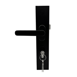 Fechadura Porta Giro Alumínio Preto Fosco Design Moderno e Seguro Dl13 - 2