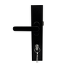 Fechadura Porta Giro Alumínio Preto Fosco Design Moderno e Seguro Dl13 - 2