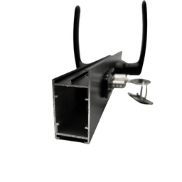Fechadura Porta Giro Alumínio Preto Fosco Design Moderno e Seguro Dl13 - 4