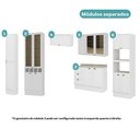 Ver imagem 2 de Cozinha Milla Plaza Nova 16 Portas 3 Gavetas MDF 380cm Branco