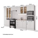 Ver mais imagens de Cozinha Milla Plaza Nova 16 Portas 3 Gavetas MDF 380cm Branco
