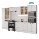 Ver imagem 4 de Cozinha Milla Plaza Nova 16 Portas 3 Gavetas MDF 380cm Branco