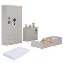 Ver imagem 2 de Quarto Infantil Completo com Minicama Montessoriana e Colchão Incluso Pirulito Multimóveis MP4905