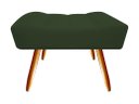 Ver imagem 3 de Kit 2 Poltronas Decorativa Nina + Puff Retangular Suede Verde Pés Madeira Mz Decor
