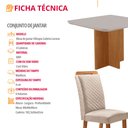Ver imagem 6 de Mesa de Jantar Olimpia 90cm Tampo MDF Vidro Canto Copo com 4 Cadeiras Lorena