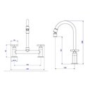 Ver imagem 5 de Misturador Cozinha Mesa Bica Móvel Deca Flex Mostruário - 1256c20nea
