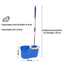 Ver imagem 4 de Mop Balde Esfregão Giratório com Alça - Limpeza Prática e Eficiente