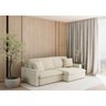 Sofá Cama Bélgica 2,10m em Linho Safira Bege Claro - Home Mobily - 2