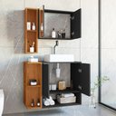 Ver imagem 5 de Conjunto de Banheiro com Gabinete 2 Portas, Cuba com Valvula e 1 Espelheira Star