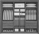 Ver imagem 2 de Guarda Roupa Casal 3 Portas 6 Gavetas - Pacioli Sky - Móveis Bettio