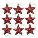 Ver imagem 7 de Conjunto Estrela Tridimensional Gliter Arabesco Vermelha 8cm Enfeite Árvore 9 Unidades - Magizi