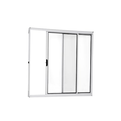 Vitro 2 Folhas 1,00x1,50 Sem Grade Alumínio Branco