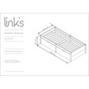 Ver imagem 4 de Cama Solteiro 2 Gavetas Madeira Maciça Beauty