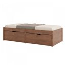 Ver imagem 6 de Cama Solteiro 2 Gavetas Madeira Maciça Beauty Marrom/Amêndoa