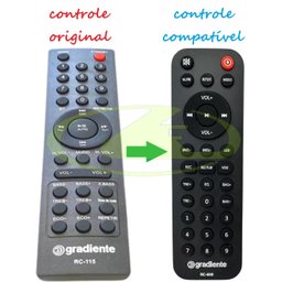 Controle Original Gradiente para Caixa Gca-102 Gca-103 Repõe Rc-103 para Caixa Gca-201 Gcl-105 Gcl-1 - 6