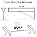 Ver imagem 3 de Mf Multiforma - 5 Suportes Pia Parafusar Bancada Aparador 40 Cm Preto