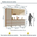 Ver imagem 3 de Cozinha Rainha 5 Peças 8 Portas Reflecta 100% MDF Bege/Nature Greige
