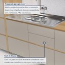 Ver imagem 4 de Cozinha Rainha 5 Peças 8 Portas Reflecta 100% MDF Bege/Nature Greige